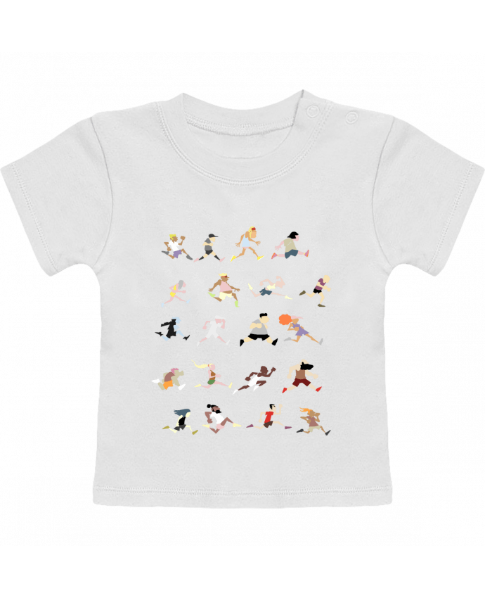 T-Shirt Baby Short Sleeve Runners ! manches courtes du designer Tomi Ax