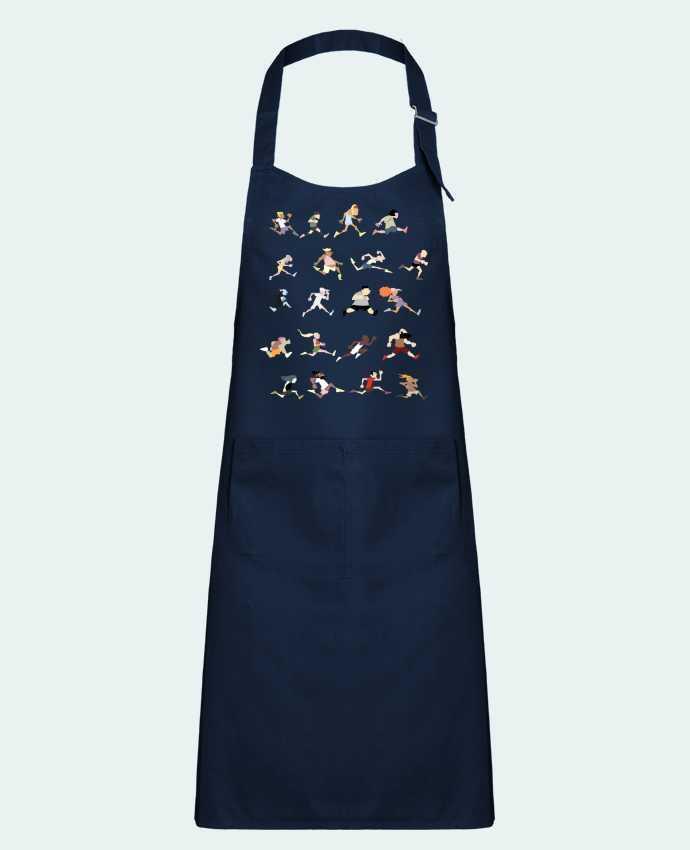 Kids chef pocket apron Runners ! by Tomi Ax