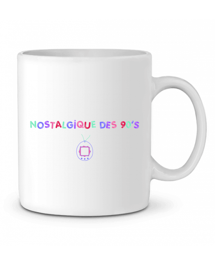 Ceramic Mug Nostalgique 90s Tamagotchi by tunetoo