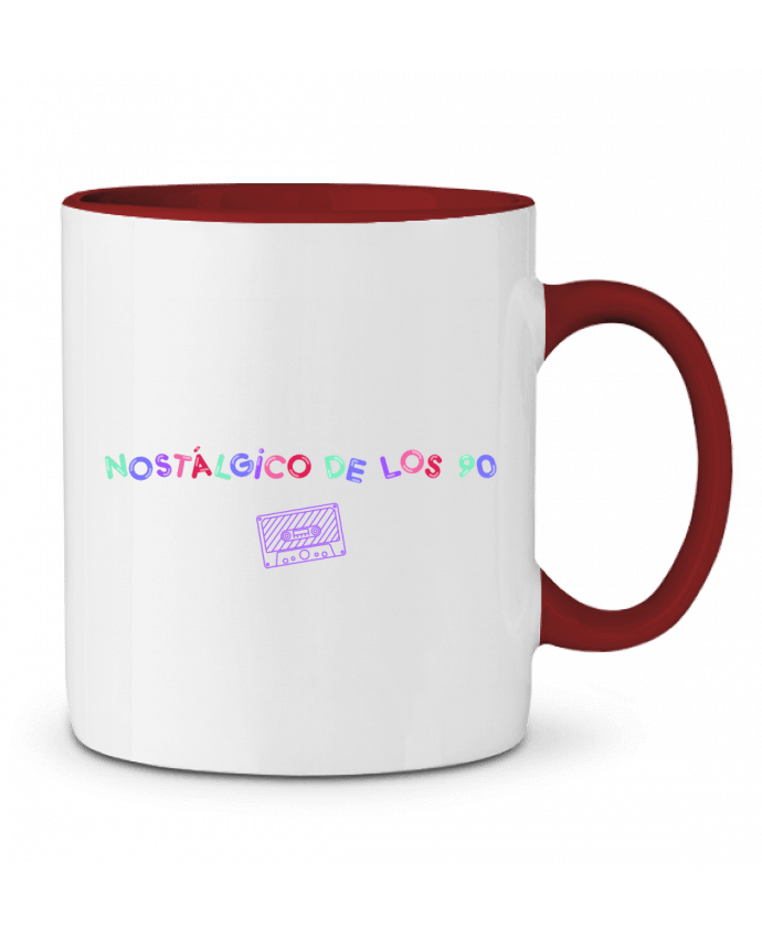 Mug bicolore Nostálgico de los 90 Casete tunetoo