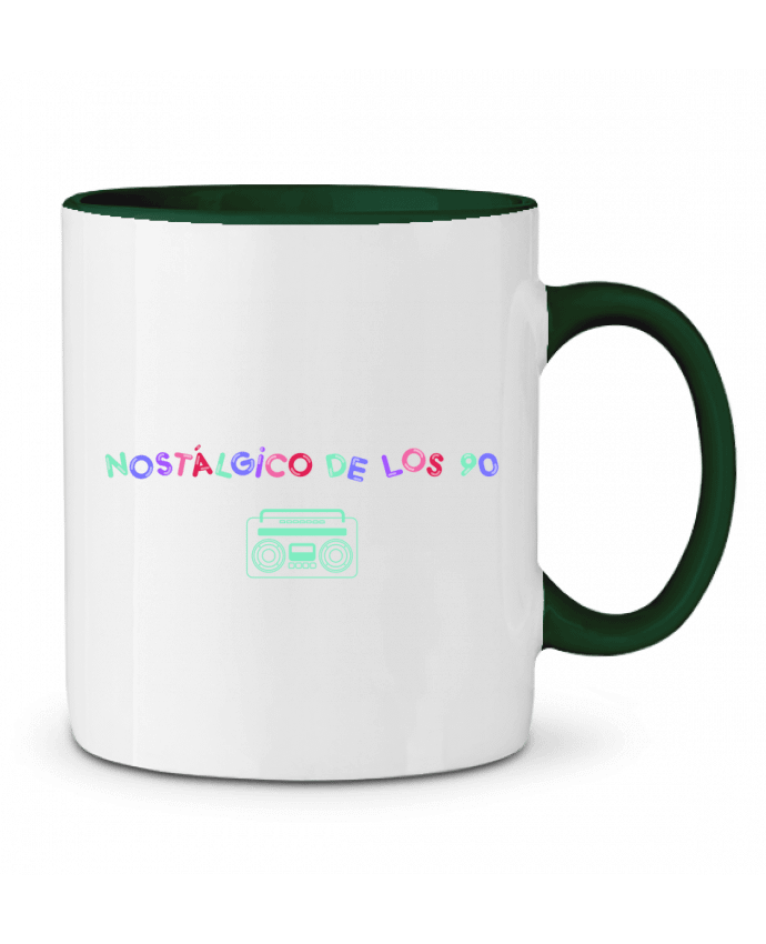 Taza Cerámica Bicolor Nostálgico de los 90 Radio tunetoo