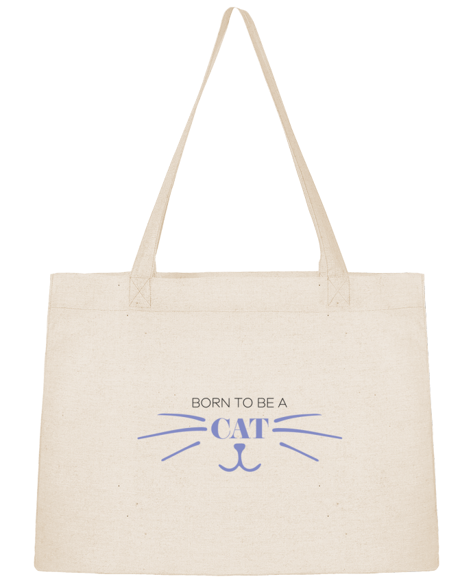 Shopping tote bag Stanley Stella Born to be a cat by tunetoo