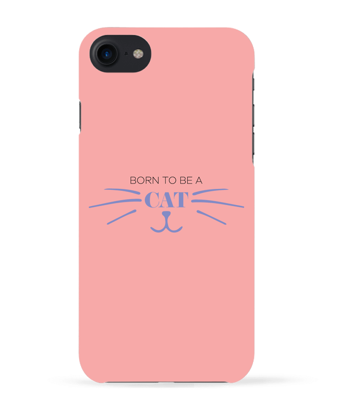 Case 3D iPhone 7 Born to be a cat de tunetoo