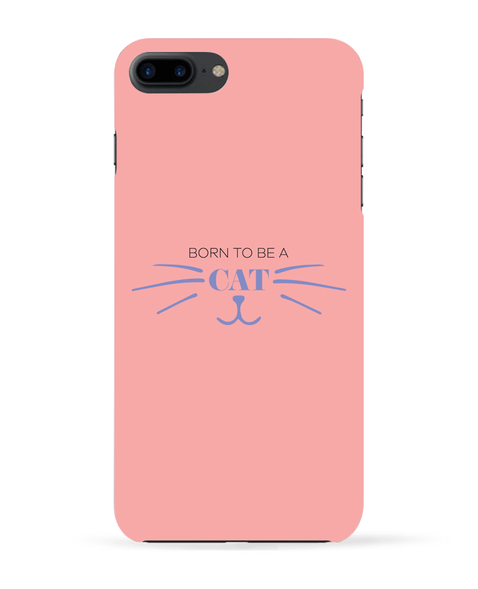 Case 3D iPhone 7+ Born to be a cat by tunetoo