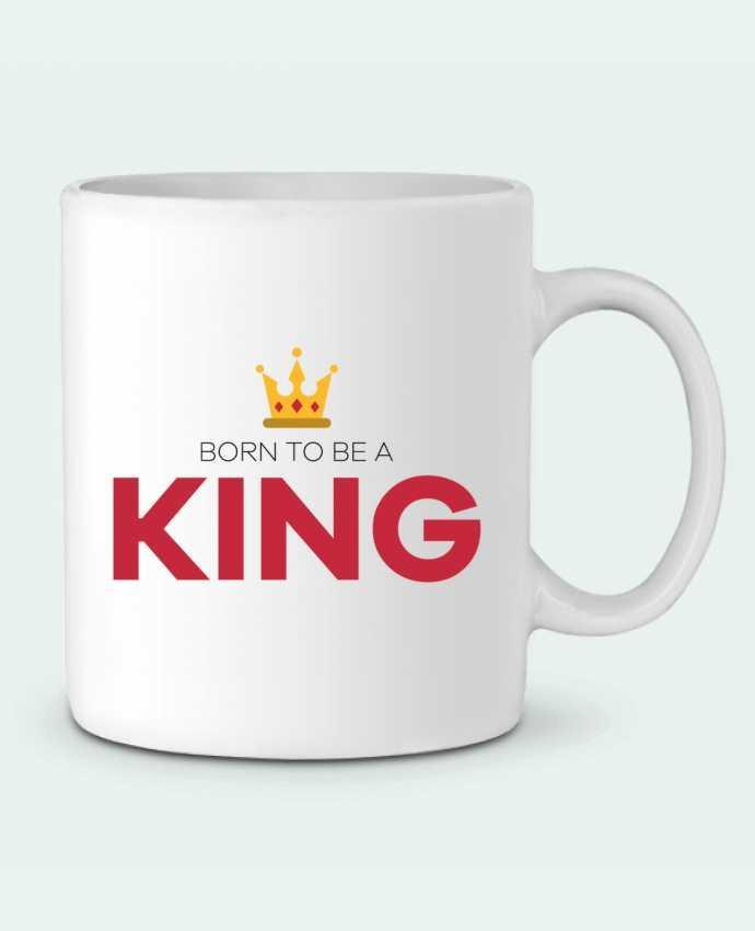 Ceramic Mug Born to be a king by tunetoo
