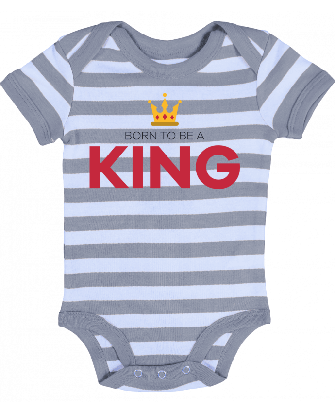 Body Bebé a Rayas Born to be a king - tunetoo