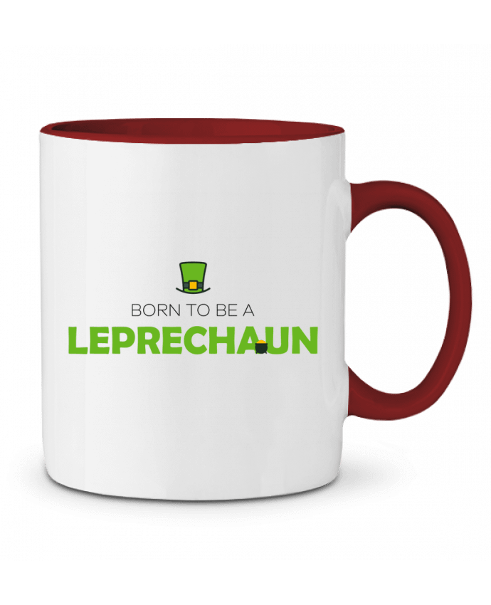 Mug bicolore Born to be a Leprechaun tunetoo