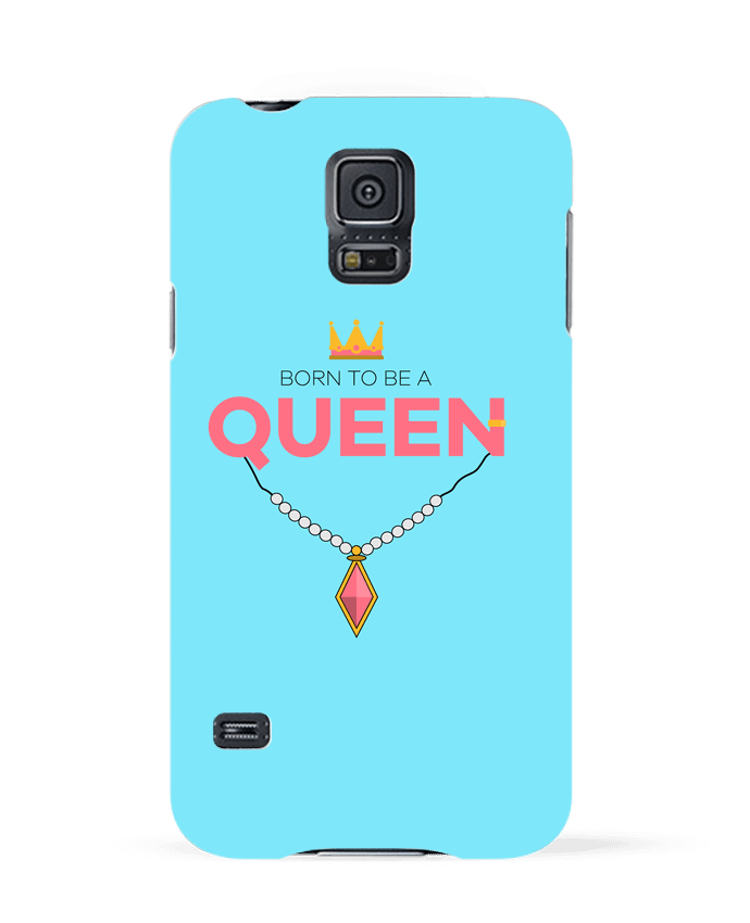 Case 3D Samsung Galaxy S5 Born to be a Queen by tunetoo