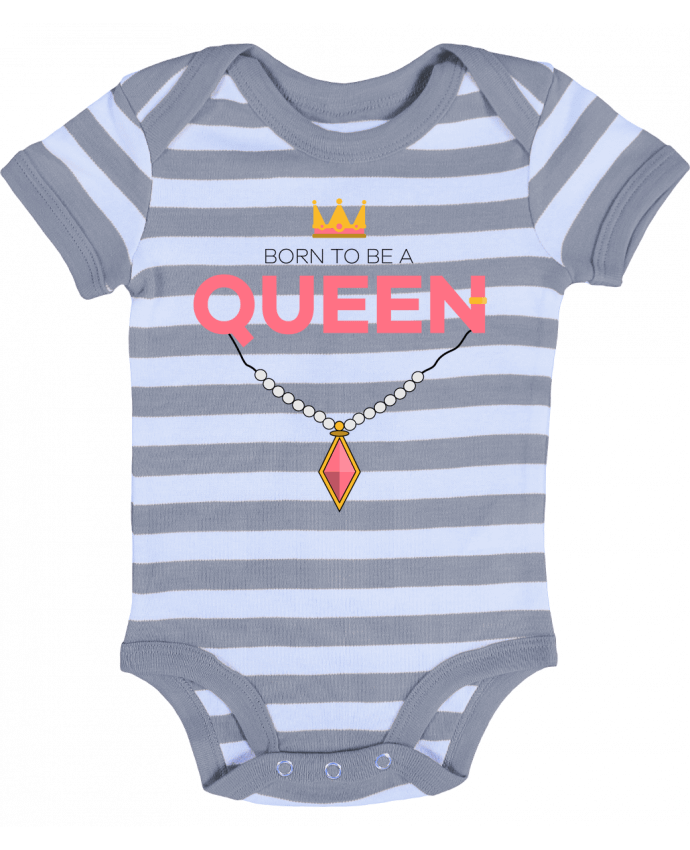 Baby Body striped Born to be a Queen - tunetoo