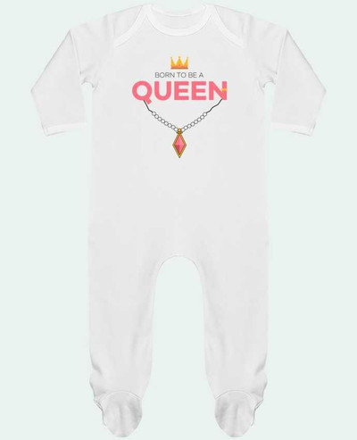 Body Pyjama Bébé Born to be a Queen par tunetoo