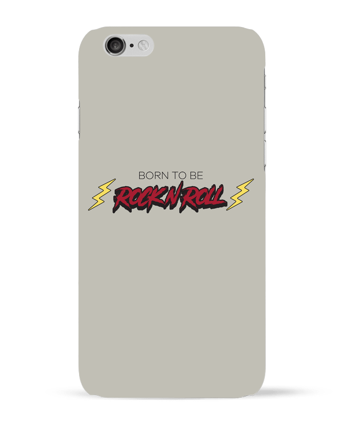Case 3D iPhone 6 Born to be rock n roll by tunetoo