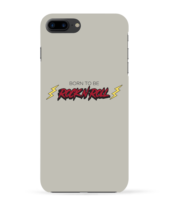 Case 3D iPhone 7+ Born to be rock n roll by tunetoo