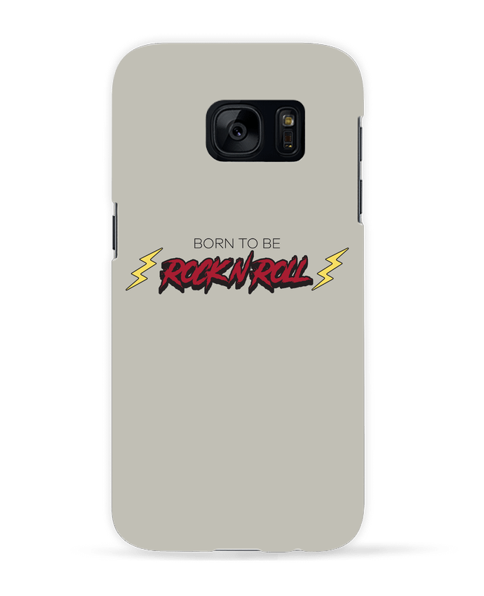 Case 3D Samsung Galaxy S7 Born to be rock n roll by tunetoo