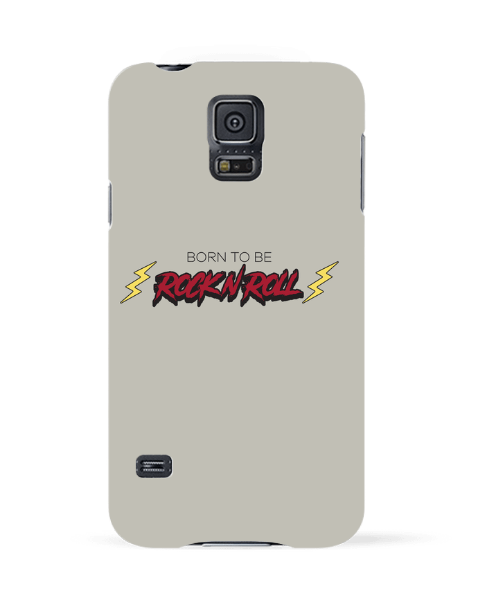 Case 3D Samsung Galaxy S5 Born to be rock n roll by tunetoo