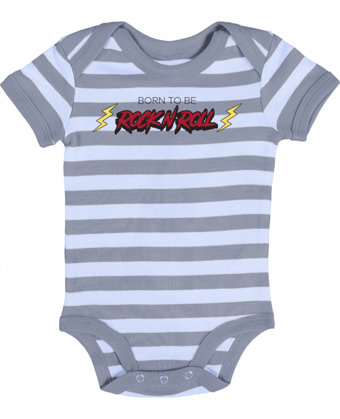 Baby Body striped Born to be rock n roll - tunetoo
