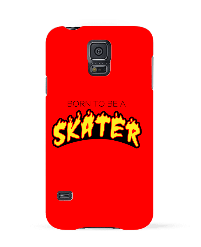 Case 3D Samsung Galaxy S5 Born to be a skater by tunetoo