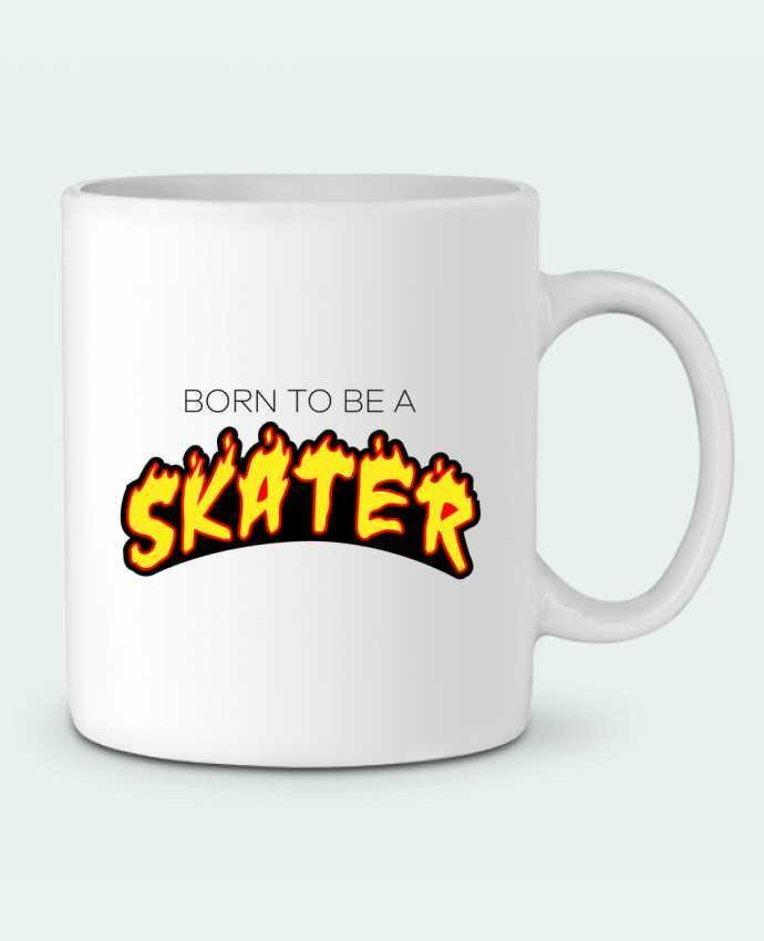 Ceramic Mug Born to be a skater by tunetoo