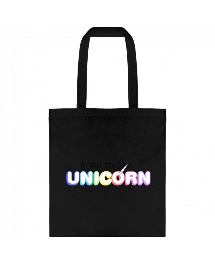 Tote Bag cotton Born to be a unicorn by tunetoo