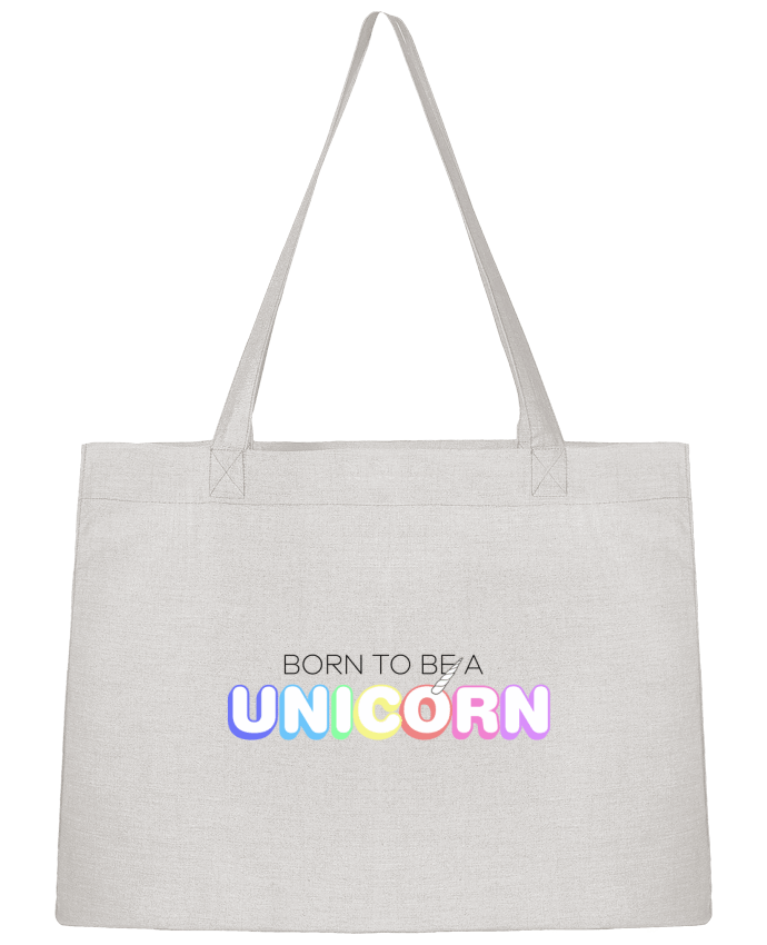 Shopping tote bag Stanley Stella Born to be a unicorn by tunetoo