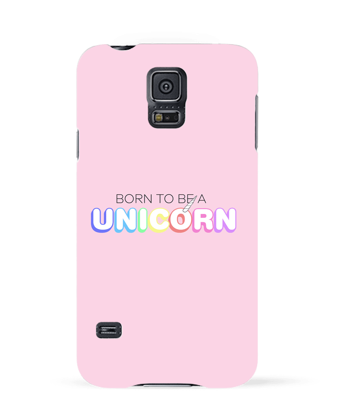 Case 3D Samsung Galaxy S5 Born to be a unicorn by tunetoo