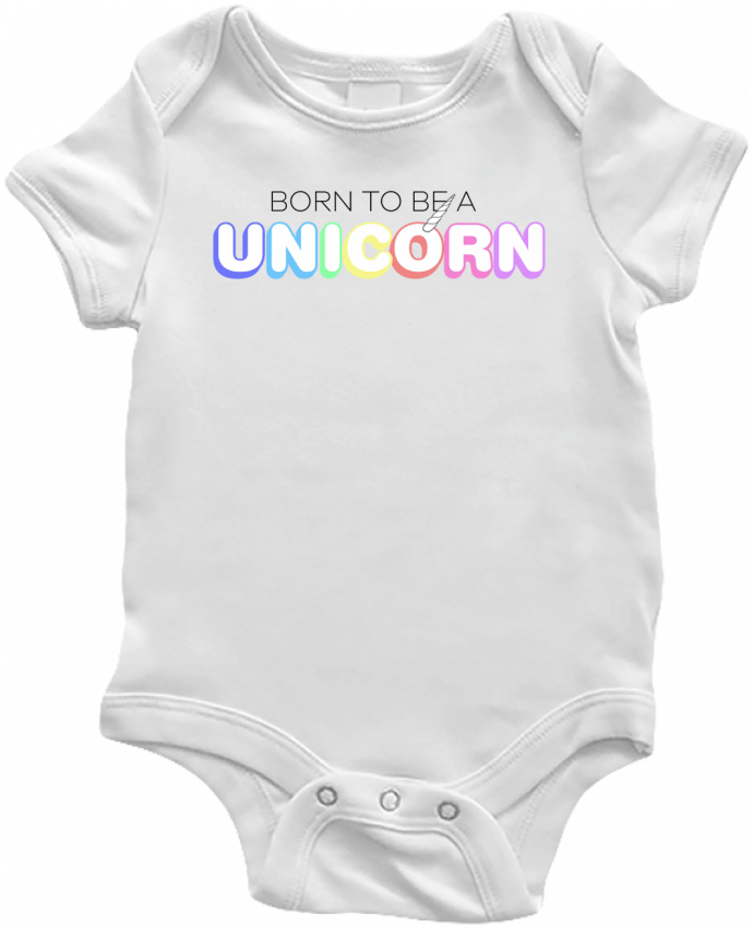 Body Bebé Born to be a unicorn por tunetoo