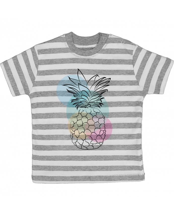 Tee-shirt bébé à rayures Petit'anana par Nina