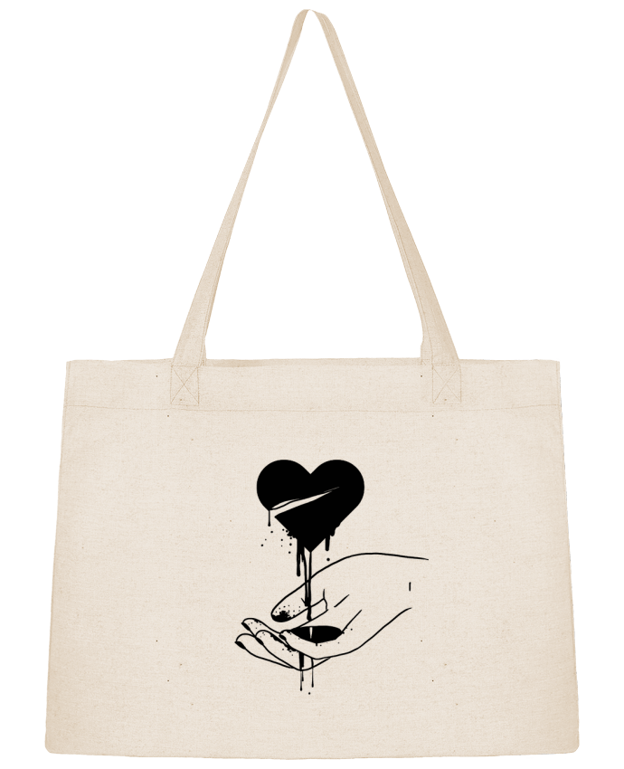 Shopping tote bag Stanley Stella COeur qui coule by tattooanshort