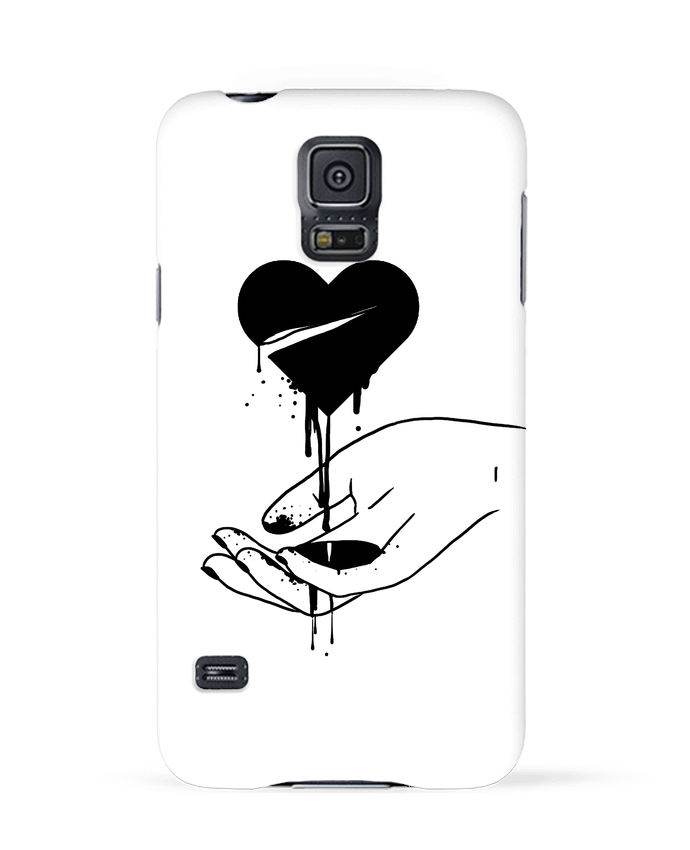 Carcasa Samsung Galaxy S5 COeur qui coule por tattooanshort