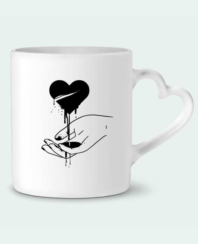 Mug Heart COeur qui coule by tattooanshort