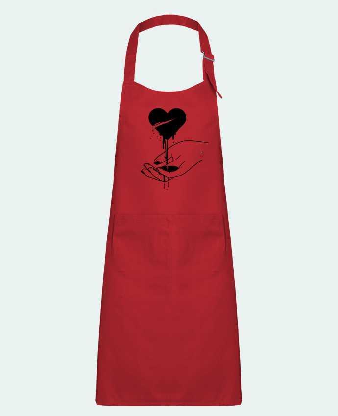 Kids chef pocket apron COeur qui coule by tattooanshort