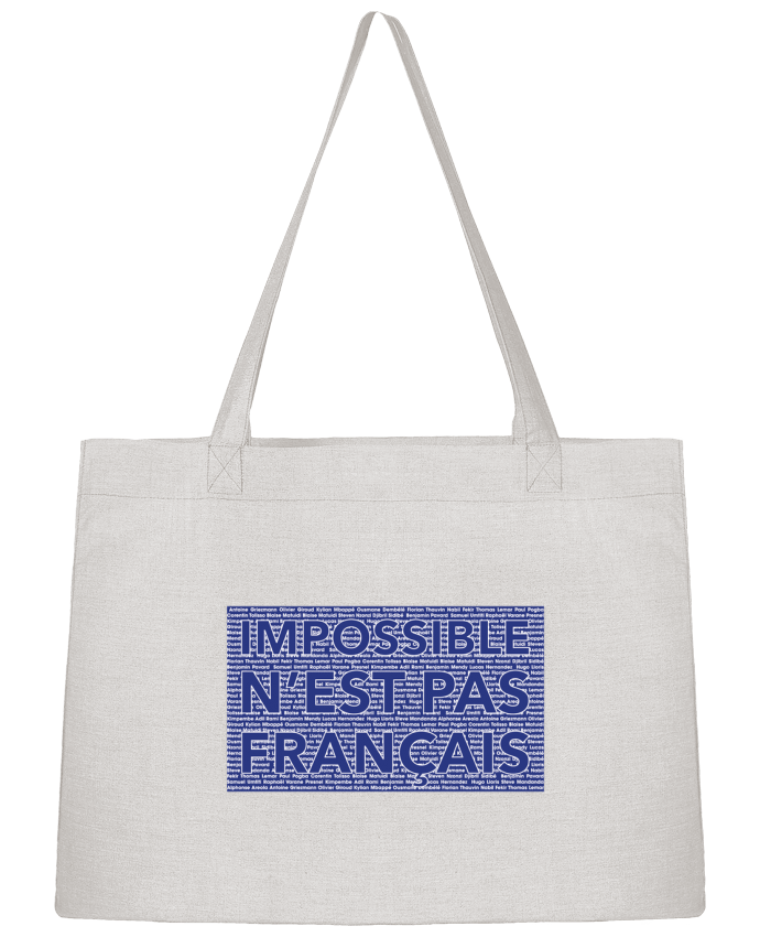 Shopping tote bag Stanley Stella Impossible n'est pas français by tunetoo