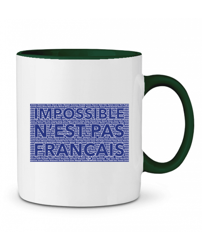 Two-tone Ceramic Mug Impossible n'est pas français tunetoo