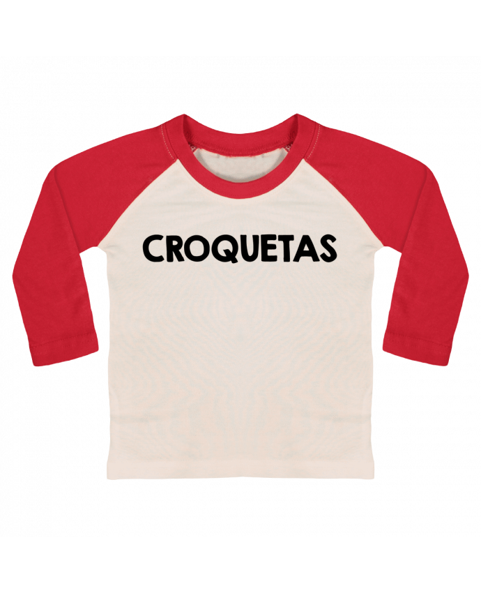 T-shirt baby Baseball long sleeve CROQUETAS by tunetoo