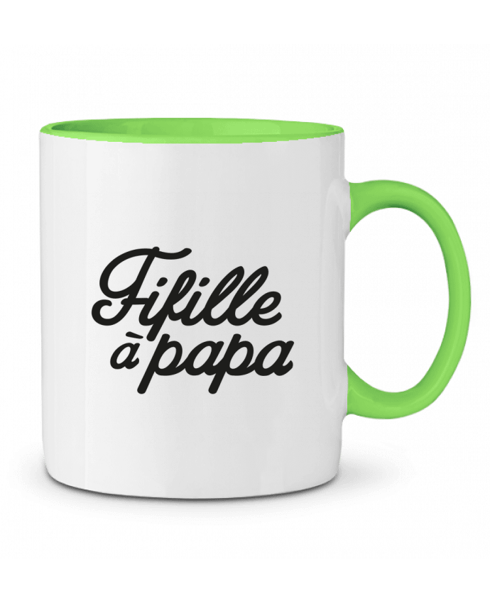 Two-tone Ceramic Mug Fifille à Papa Nana