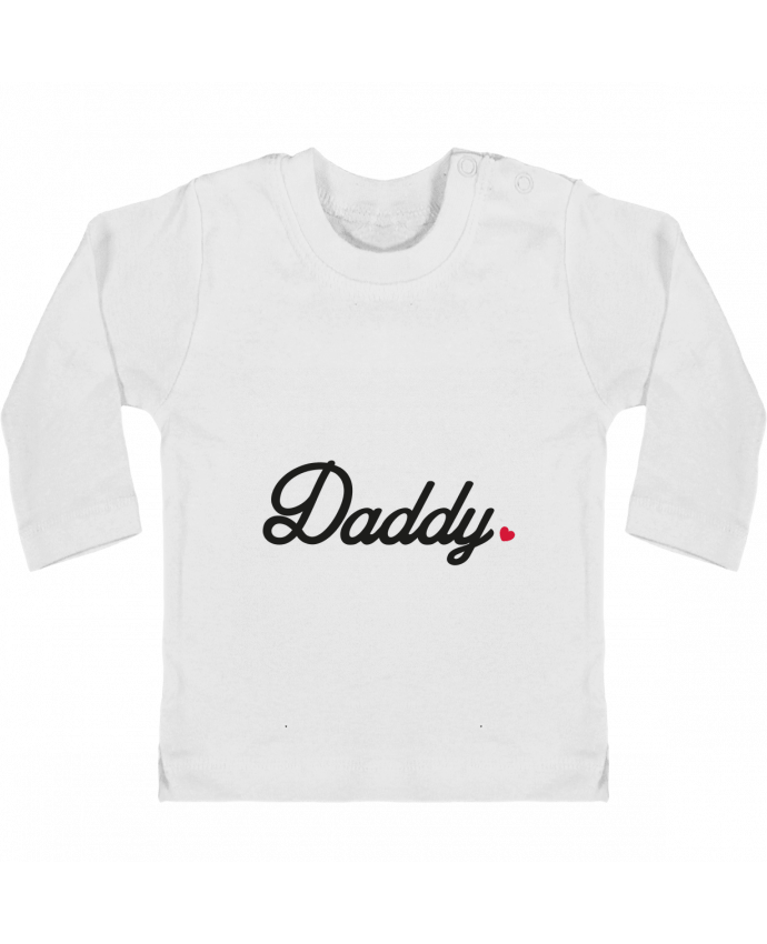Baby T-shirt with press-studs long sleeve Daddy manches longues du designer Nana