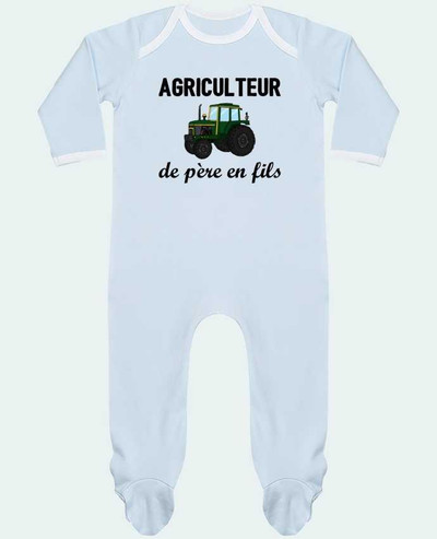 Body Pyjama Bébé Agriculteur de père en fils par tunetoo