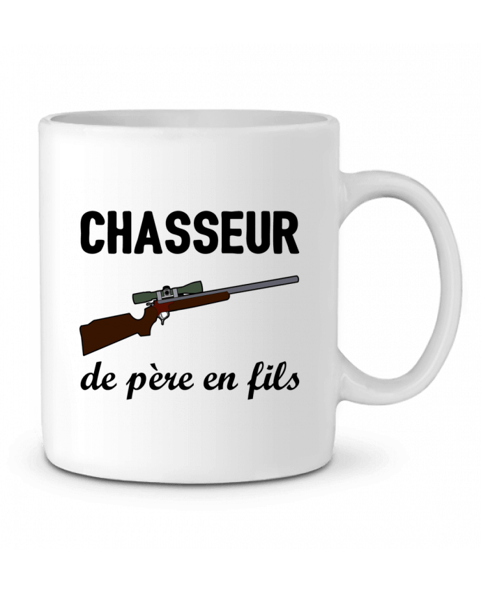 Taza Cerámica Chasseur de père en fils por tunetoo