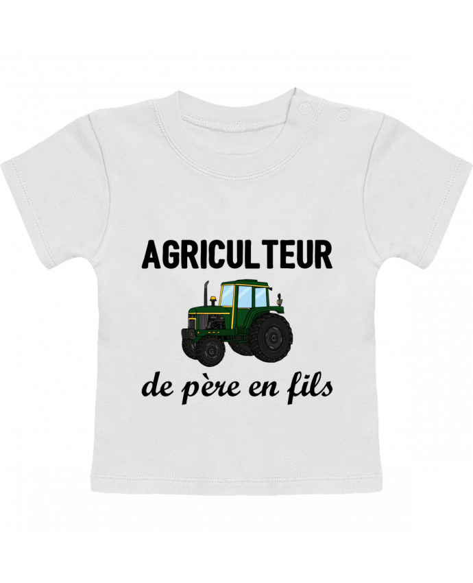 T-Shirt Baby Short Sleeve Agriculteur de père en fils manches courtes du designer tunetoo