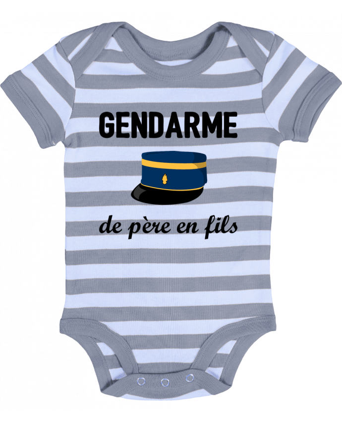 Baby Body striped Gendarme de père en fils - tunetoo