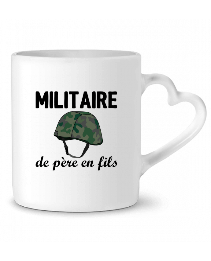 Mug Heart Militaire de père en fils by tunetoo