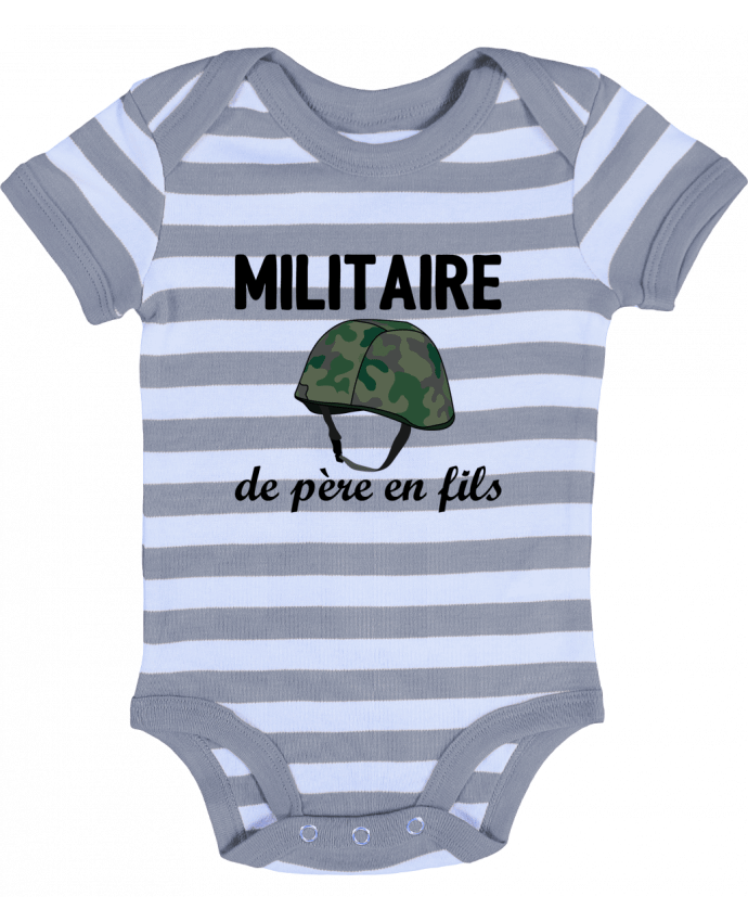 Baby Body striped Militaire de père en fils - tunetoo