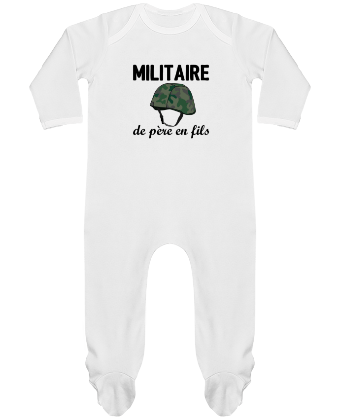 Body Pyjama Bébé Militaire de père en fils par tunetoo