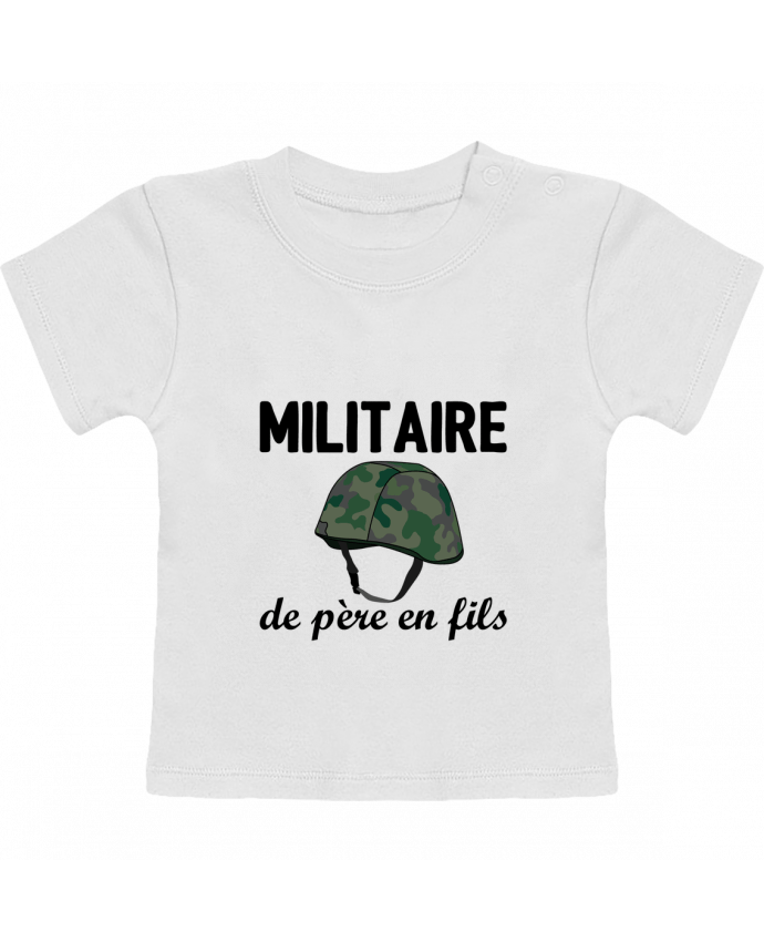 T-Shirt Baby Short Sleeve Militaire de père en fils manches courtes du designer tunetoo