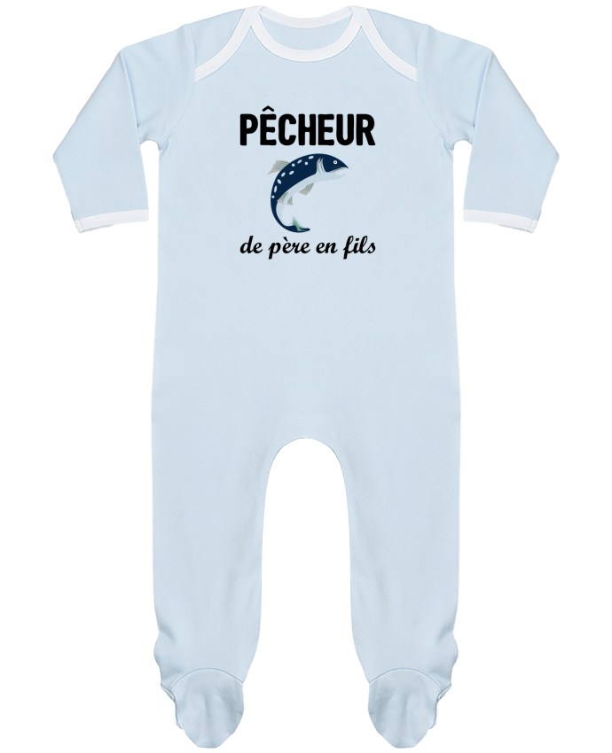 Baby Sleeper long sleeves Contrast Pêcheur de père en fils by tunetoo