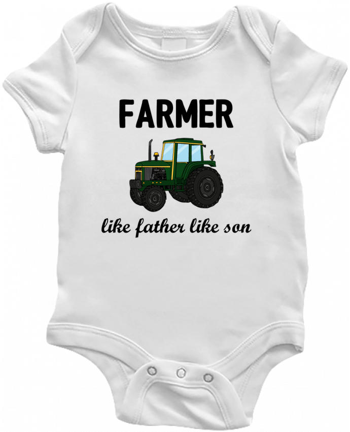 Body bébé Farmer Like father like son par tunetoo