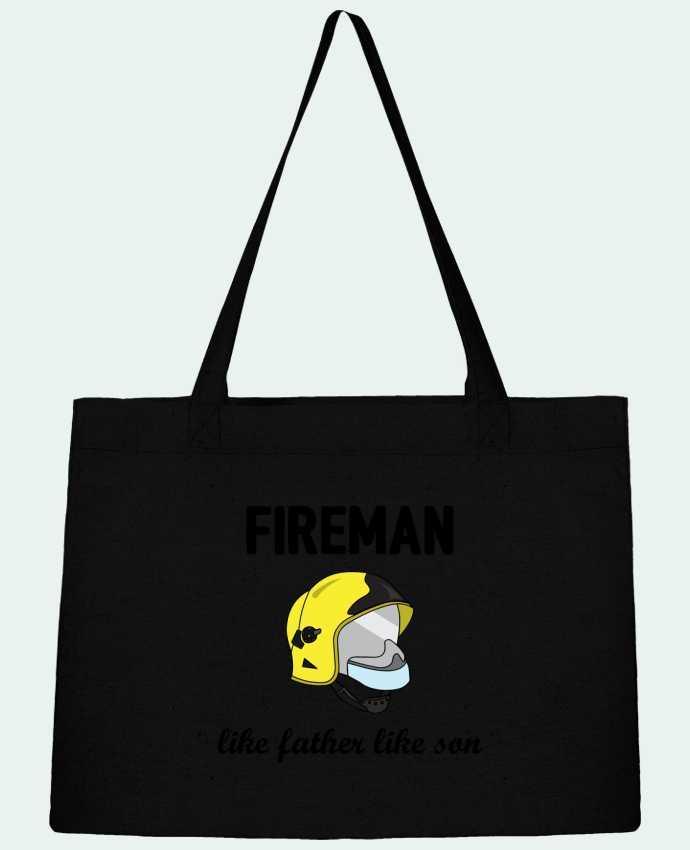 Shopping tote bag Stanley Stella Fireman Like father like son by tunetoo