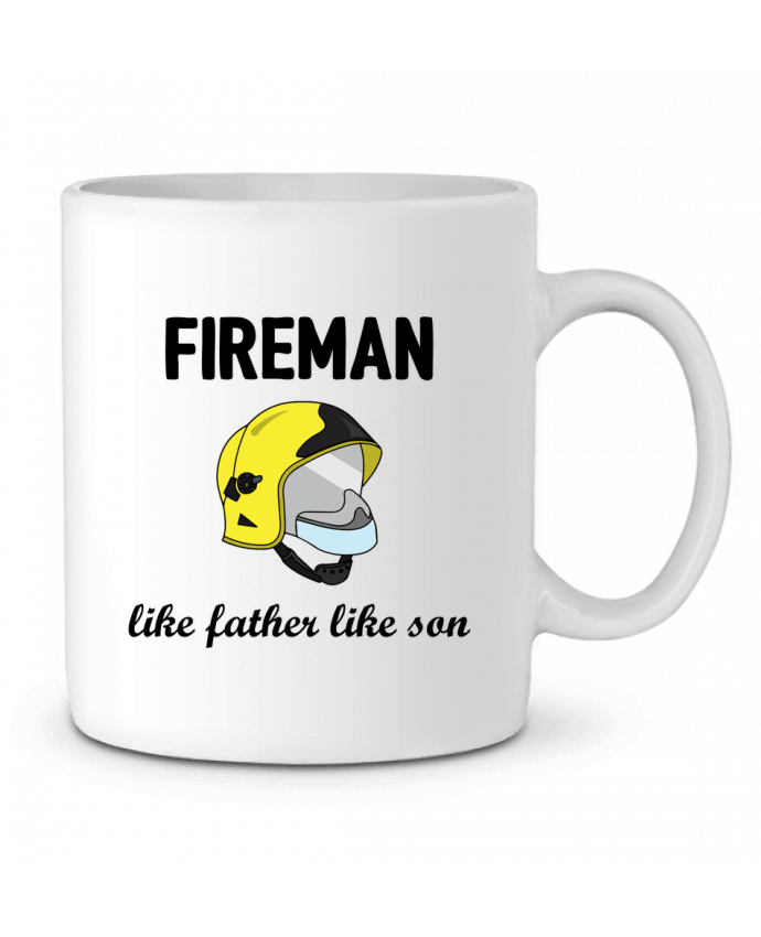 Ceramic Mug Fireman Like father like son by tunetoo