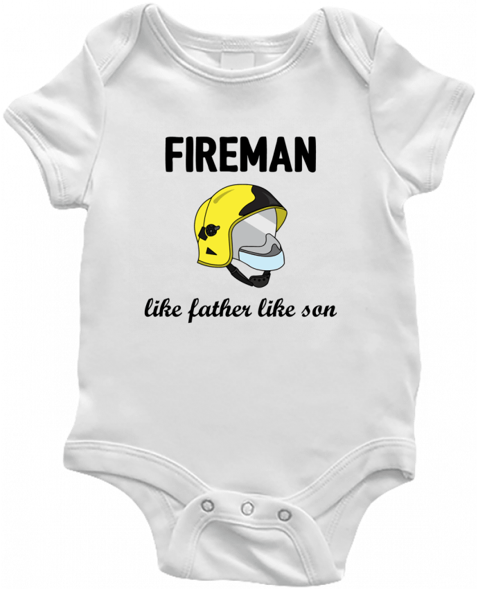 Body bébé Fireman Like father like son par tunetoo