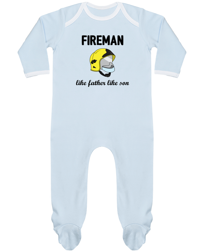 Body Pyjama Bébé Fireman Like father like son par tunetoo