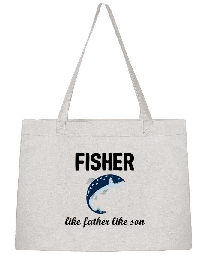 Shopping tote bag Stanley Stella Fisher Like father like son by tunetoo